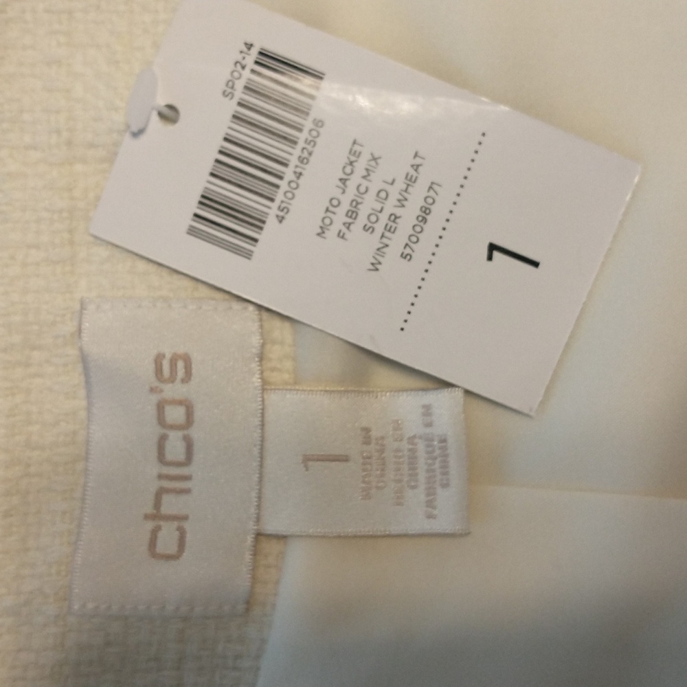 NWT Chico's Moto-Style Jacket - Picture 6 of 8